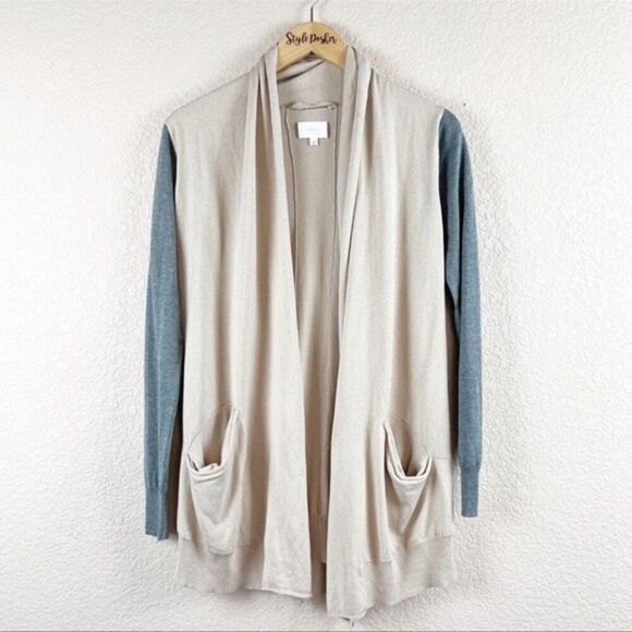 Wilfred Aritzia Silk Cashmere Open Front Cardigan Size Small - Picture 2 of 8